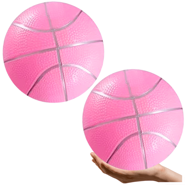 Krepšinio kamuolys 20 cm, rožinis
