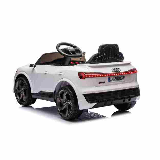 Vienvietis elektromobilis Audi SQ8, baltas