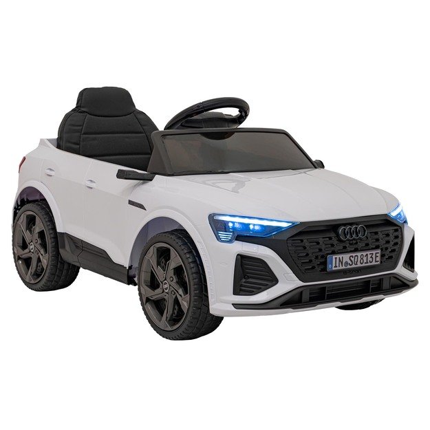 Vienvietis elektromobilis Audi SQ8, baltas