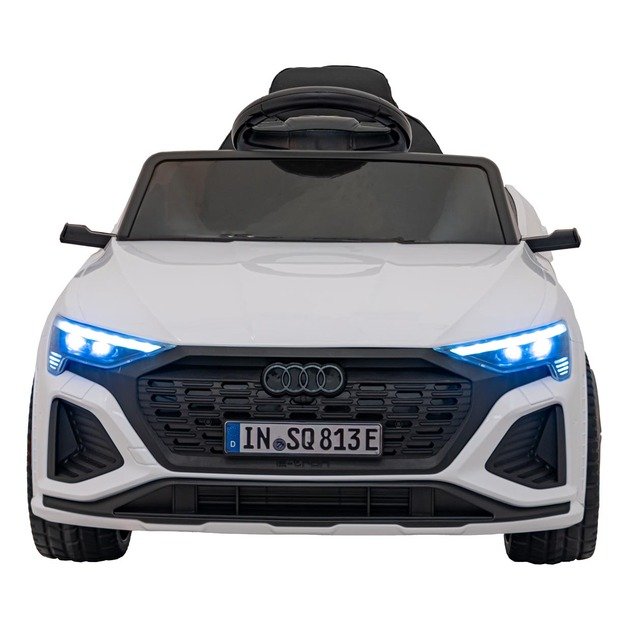 Vienvietis elektromobilis Audi SQ8, baltas