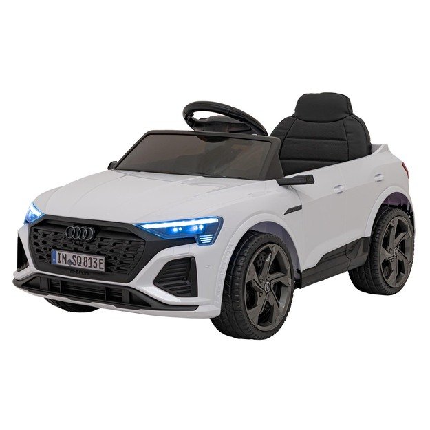 Vienvietis elektromobilis Audi SQ8, baltas