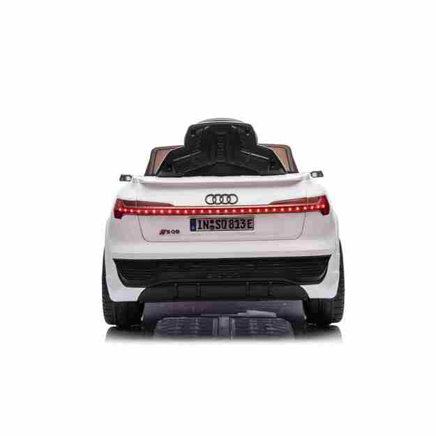 Vienvietis elektromobilis Audi SQ8, baltas