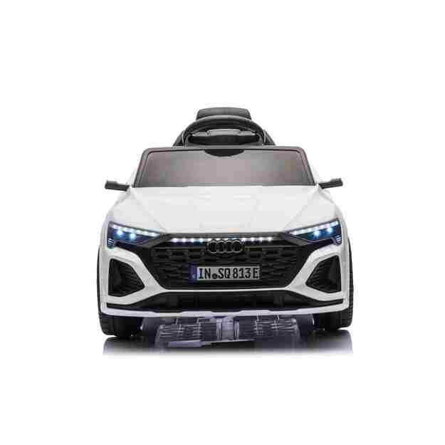 Vienvietis elektromobilis Audi SQ8, baltas