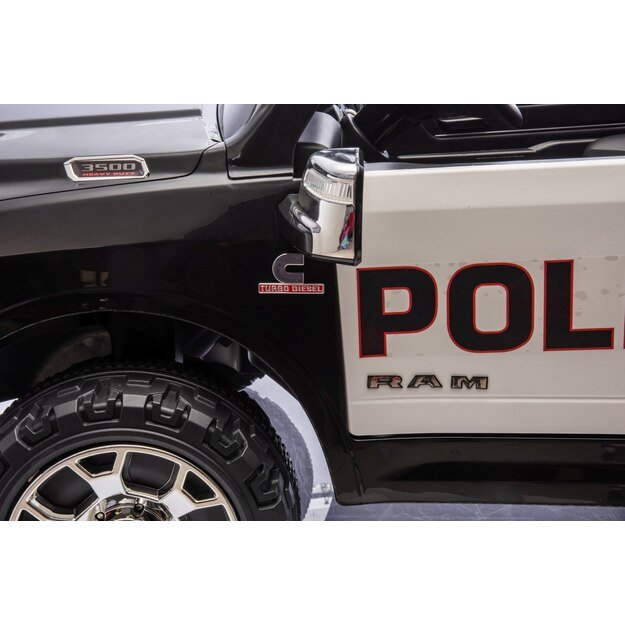 Dvivietis elektromobilis Dodge RAM 3500 4x4, Policija