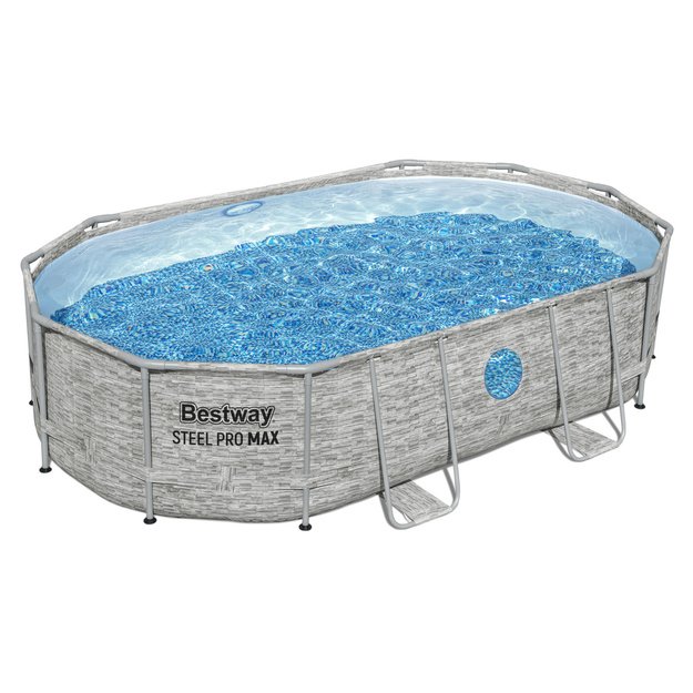 Karkasinis ovalus baseinas 427x250x100cm, Bestway 56946