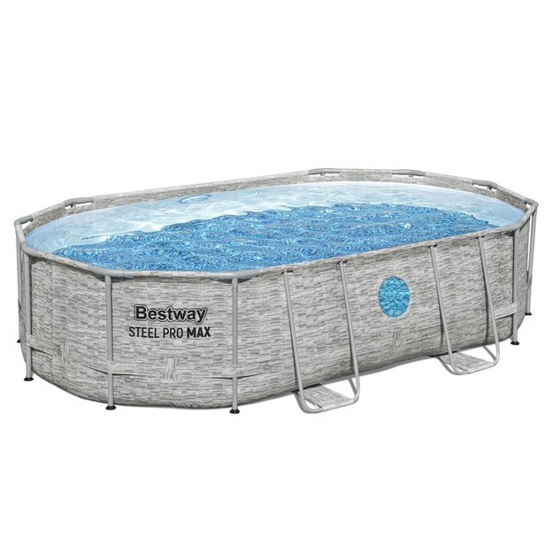 Karkasinis ovalus baseinas 427x250x100cm, Bestway 56946