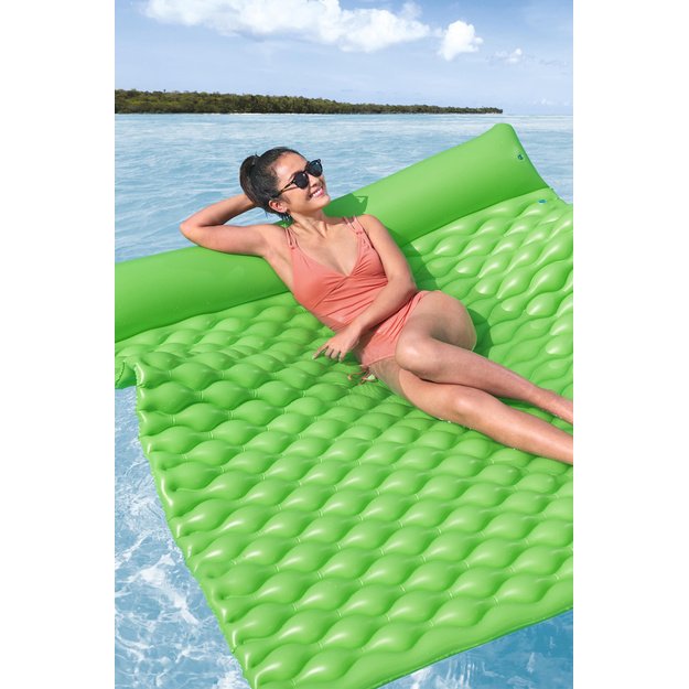 Pripučiamas trivietis plaukimo čiužinys 213x170x21cm, Bestway 44106 5