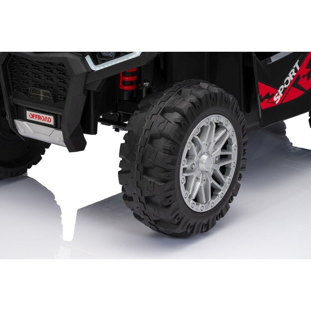 Keturratis su priekaba Sport TX ATV, juodas