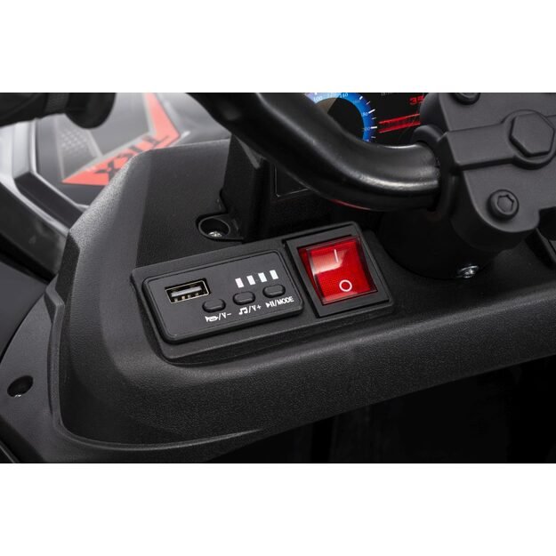 Keturratis su priekaba Sport TX ATV, juodas