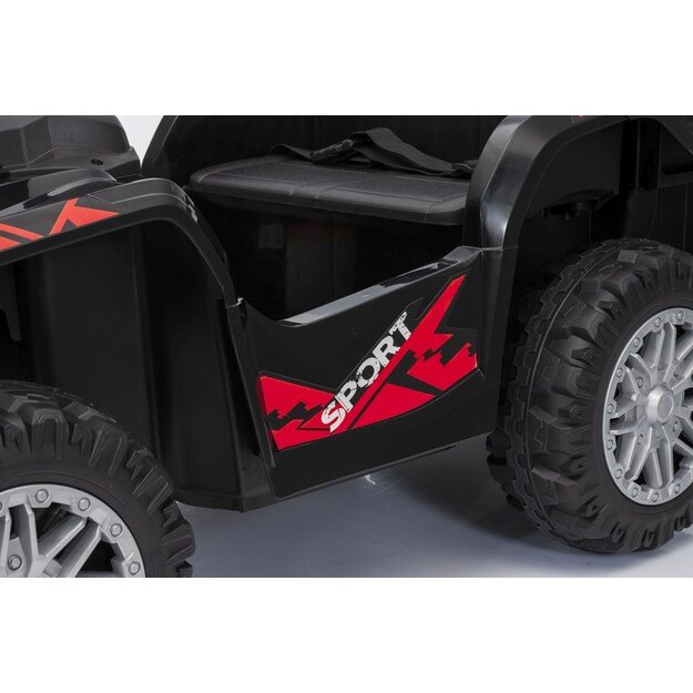 Keturratis su priekaba Sport TX ATV, juodas