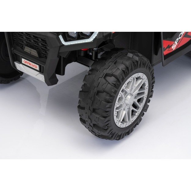 Keturratis su priekaba Sport TX ATV, juodas
