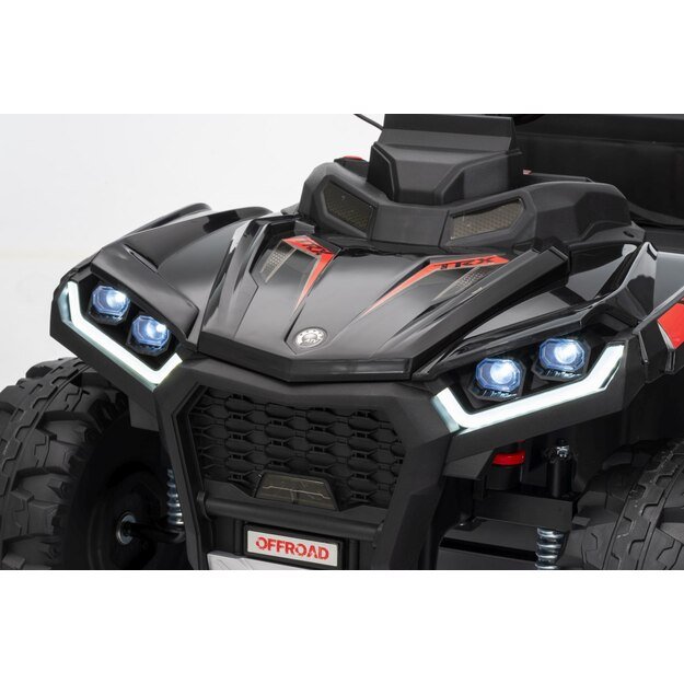 Keturratis su priekaba Sport TX ATV, juodas