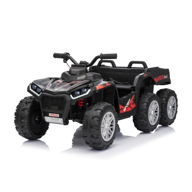 Keturratis su priekaba Sport TX ATV, juodas