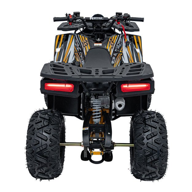 Benzininis keturratis vaikams 120CC DISCOVERER, oranžinis