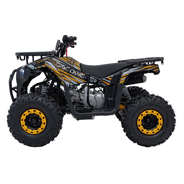Benzininis keturratis vaikams 120CC DISCOVERER, oranžinis