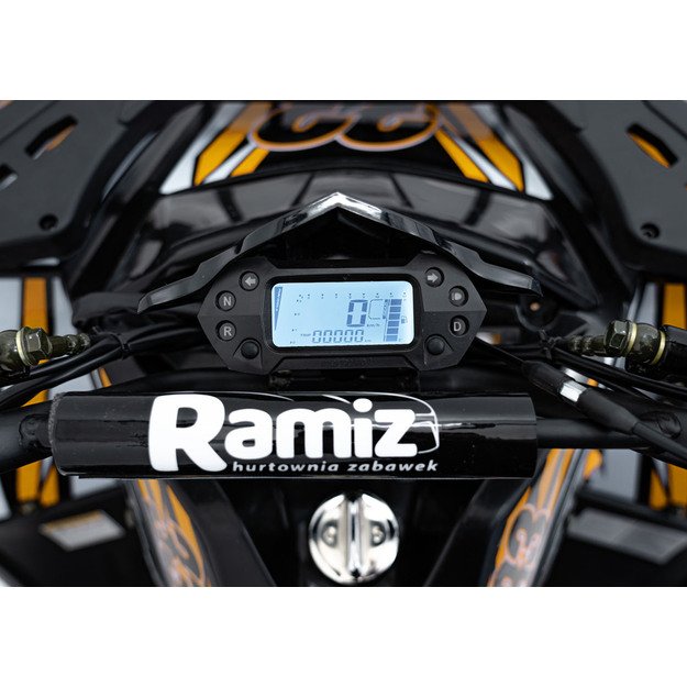 Benzininis keturratis vaikams 120CC DISCOVERER, oranžinis