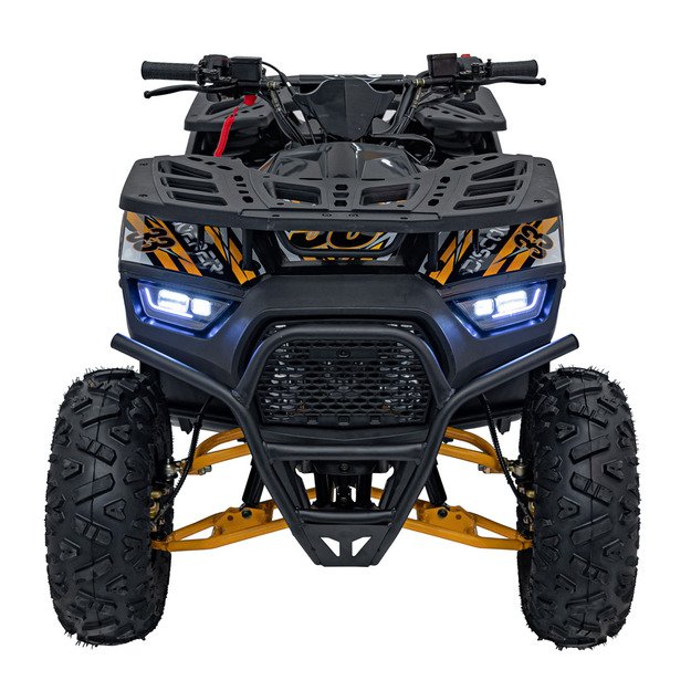 Benzininis keturratis vaikams 120CC DISCOVERER, oranžinis