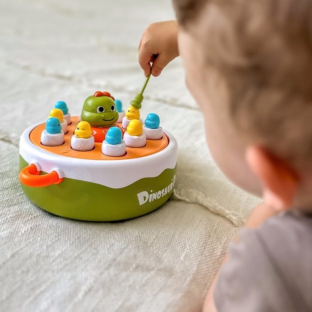 Arkadinis dinozaurų žvejybos žaidimas vaikams 4in1, WOOPIE  11