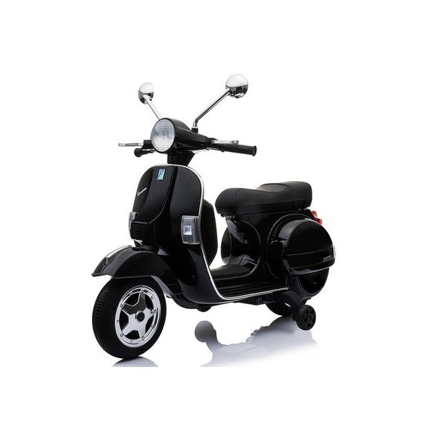 Elektrinis motoroleris vaikams Vespa juodas