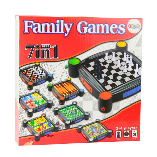 Didelis šeimos žaidimų rinkinys 7 in 1 3 Didelis šeimos žaidimų rinkinys 7 in 1 3