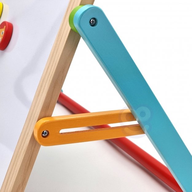 Dvipusė medinė 2 in 1 magnetinė piešimo lenta, Tooky Toy 14