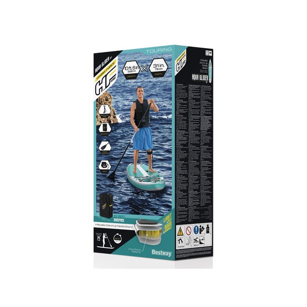 Pripučiama irklentė su pompa SUP lenta AquaGlider 320cm, Bestway