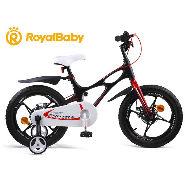 Vaikiškas dviratis RoyalBaby 16 „Space Shuttle“, juodas