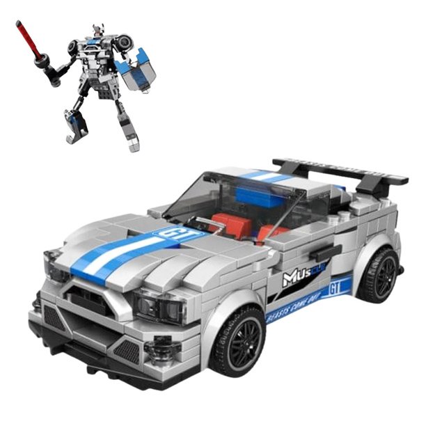 Automobilio – roboto konstruktorius vaikams 2in1 350 vnt. 1