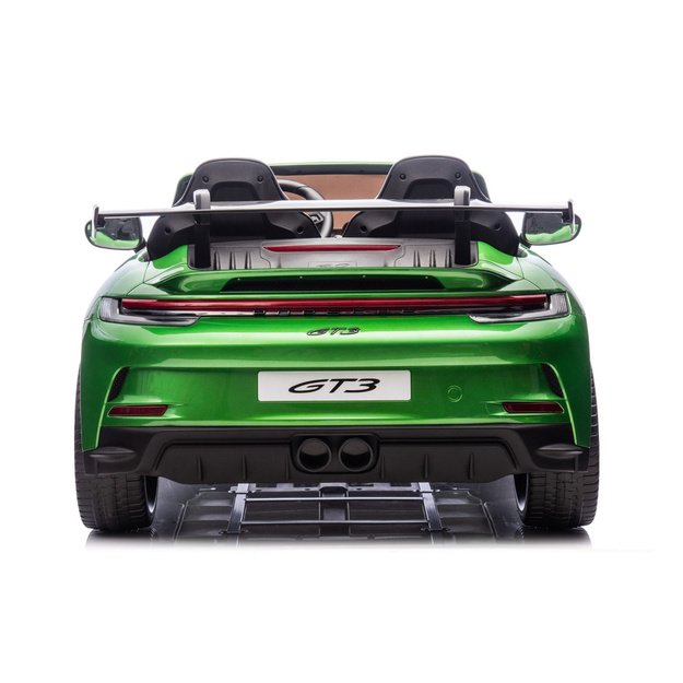 Dvivietis vaikiškas elektromobilis vaikams Porsche GT3 24V, žalias 5