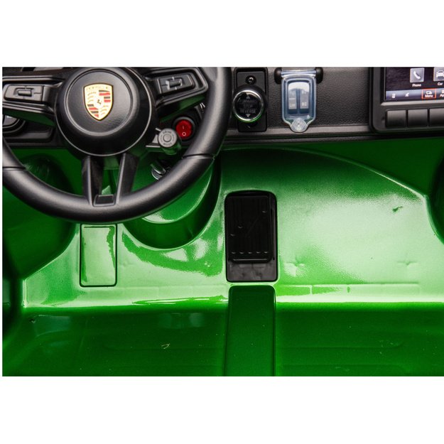 Dvivietis vaikiškas elektromobilis vaikams Porsche GT3 24V, žalias 7