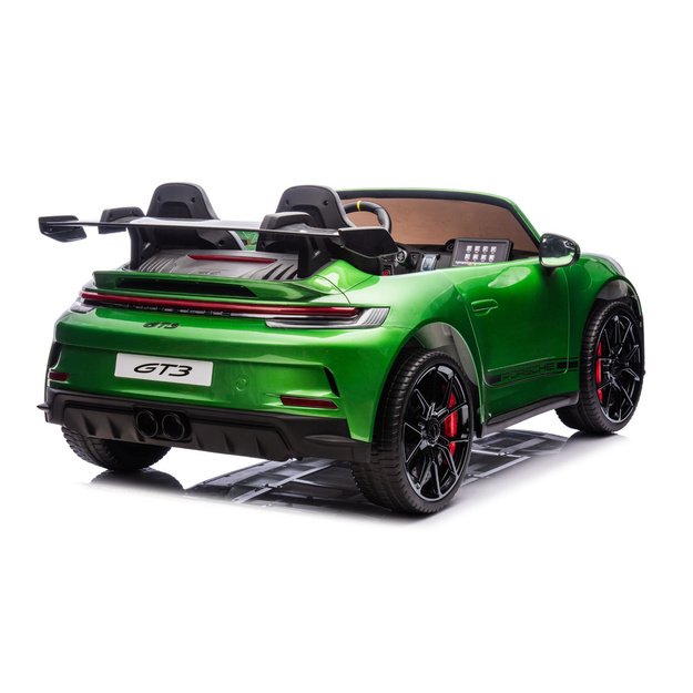 Dvivietis vaikiškas elektromobilis vaikams Porsche GT3 24V, žalias 4