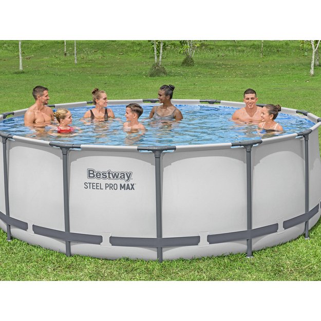 Karkasinis baseinas Bestway Steel Pro Max 427x122cm, 10in1