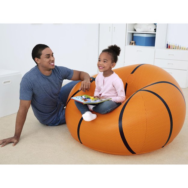 Pripučiamas krepšinio formos krėslas 114 cm x 112 cm, Bestway