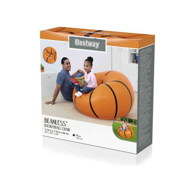 Pripučiamas krepšinio formos krėslas 114 cm x 112 cm, Bestway
