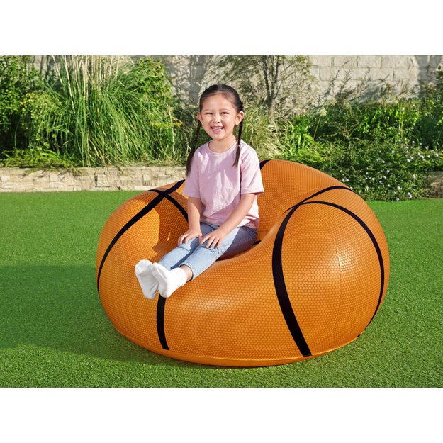 Pripučiamas krepšinio formos krėslas 114 cm x 112 cm, Bestway