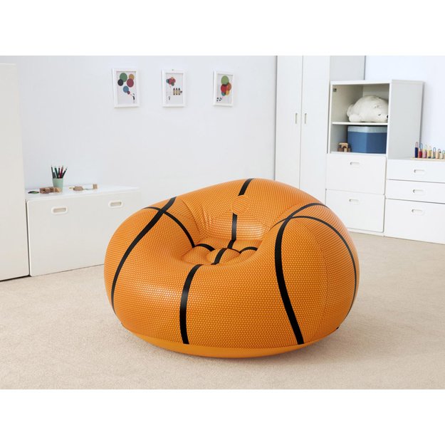 Pripučiamas krepšinio formos krėslas 114 cm x 112 cm, Bestway