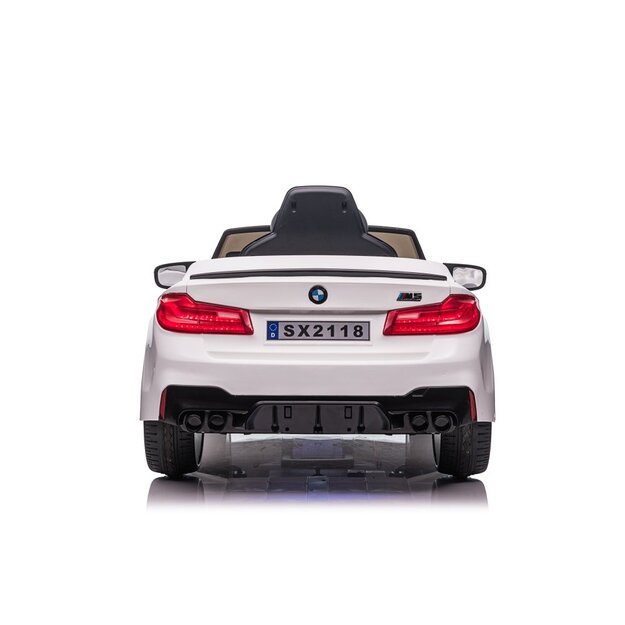 Vienvietis elektromobilis vaikams BMW M5 Drift, baltas