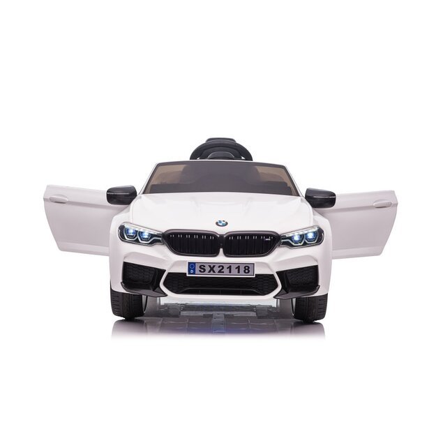 Vienvietis elektromobilis vaikams BMW M5 Drift, baltas