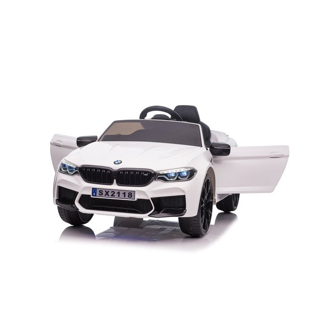Vienvietis elektromobilis vaikams BMW M5 Drift, baltas