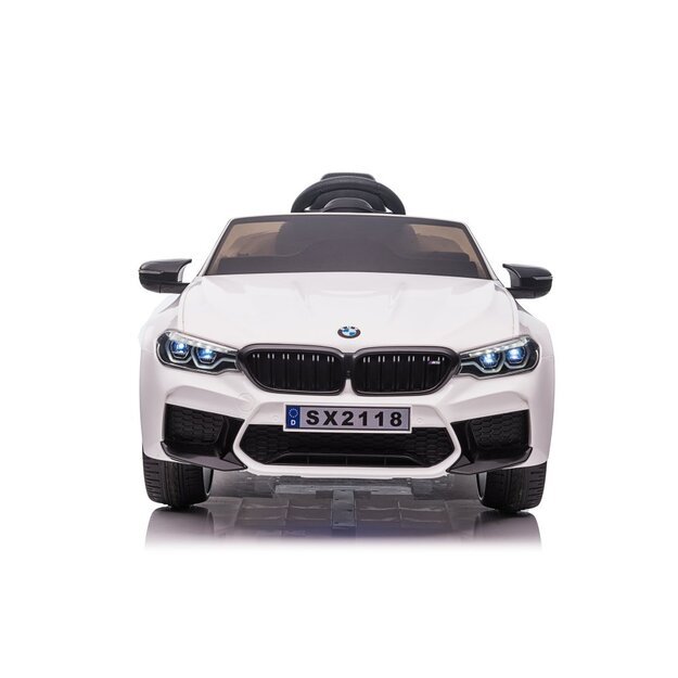 Vienvietis elektromobilis vaikams BMW M5 Drift, baltas