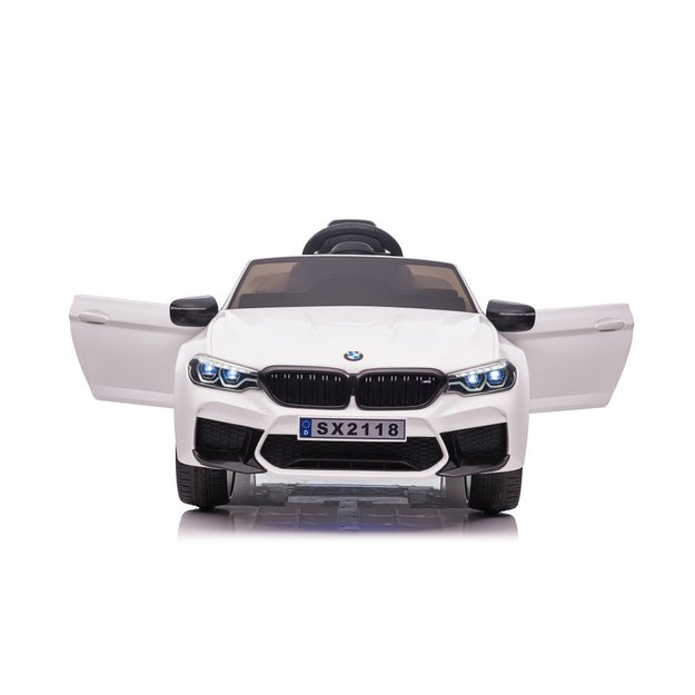 Vienvietis elektromobilis vaikams BMW M5 Drift, baltas