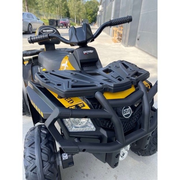 Elektrinis keturratis vaikams 4x4 320W 24 V, rožinis 7
