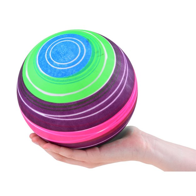 Vaivorykštės spalvų kamuolys 19 cm