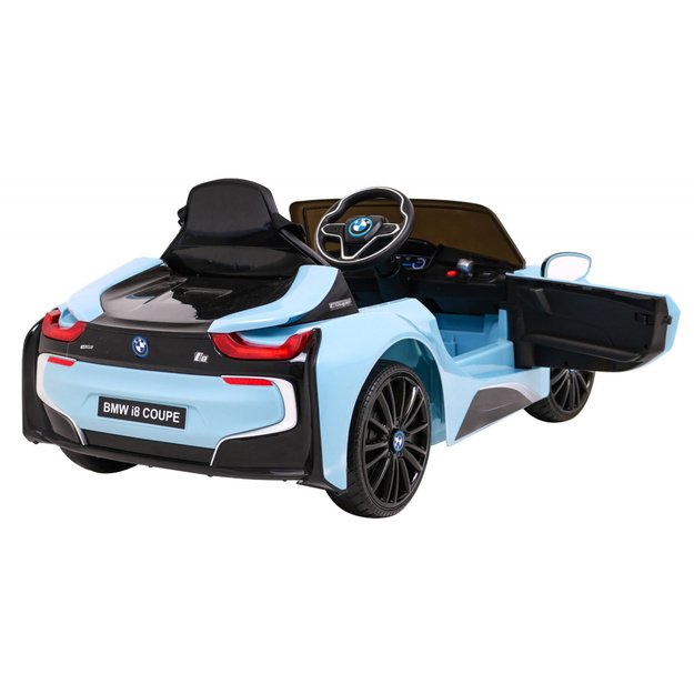 Vienvietis elektromobilis vaikams BMW I8 Lift, mėlynas