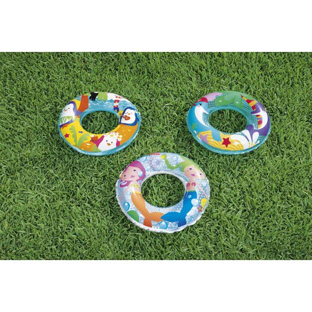 Pripučiamas plaukimo ratas vaikams su undinėlėmis 51cm, , BESTWAY