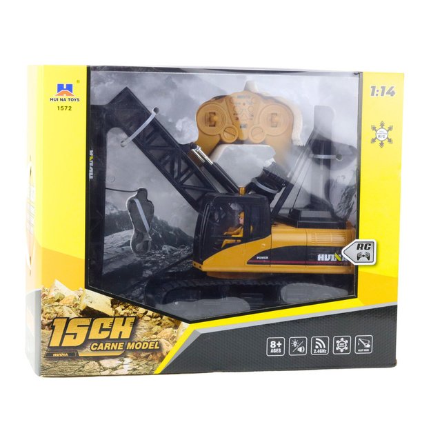 Nuotoliniu būdu valdomas statybinis kranas 1:14 „Huina Crane“  3