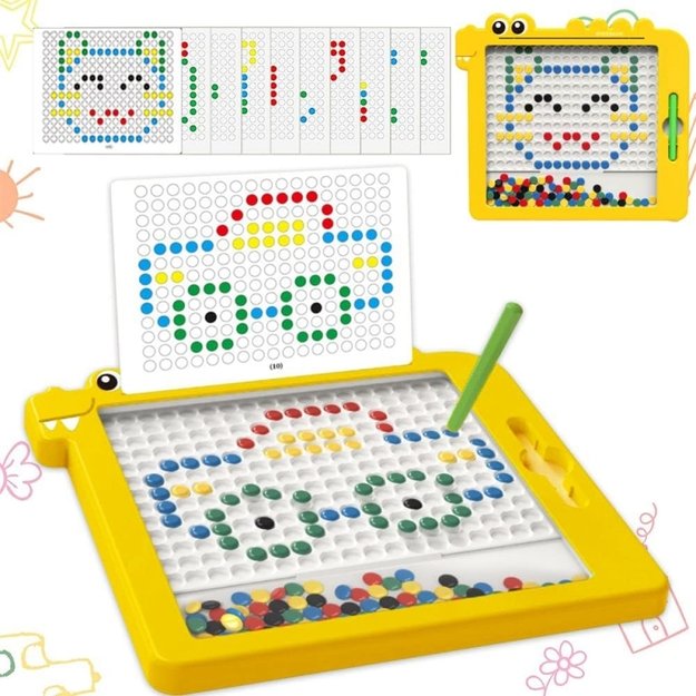 Montessori magnetinė lenta MagPad, WOOPIE, geltonas 5