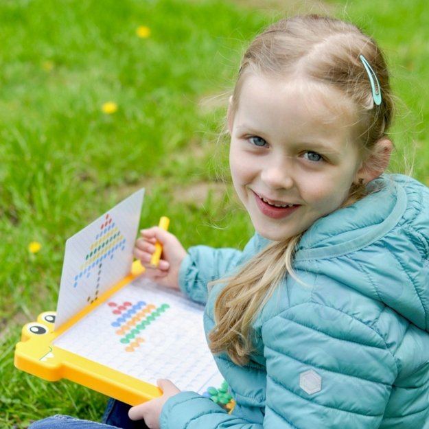 Montessori magnetinė lenta MagPad, WOOPIE, geltonas 3