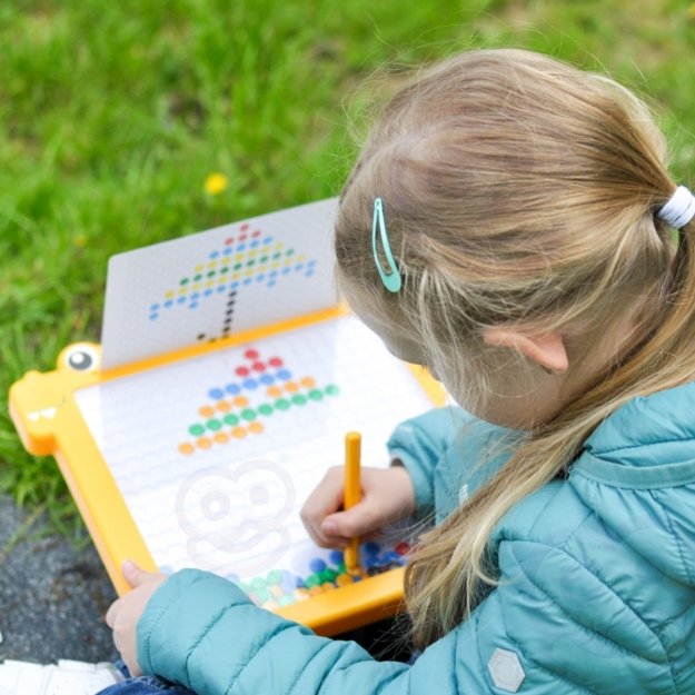 Montessori magnetinė lenta MagPad, WOOPIE, geltonas 2