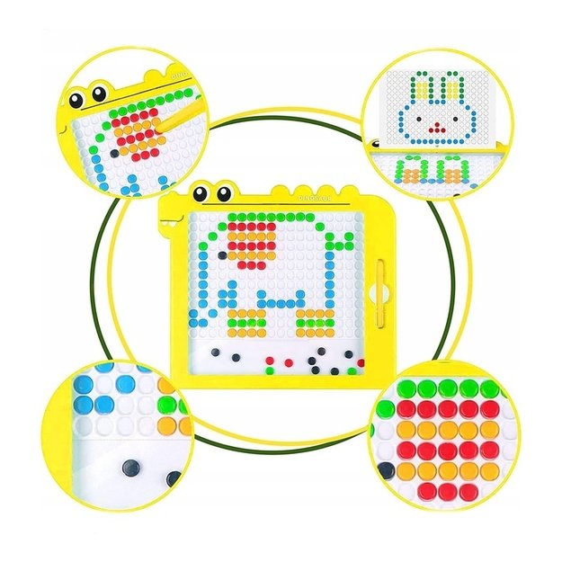 Montessori magnetinė lenta MagPad, WOOPIE, geltonas 7